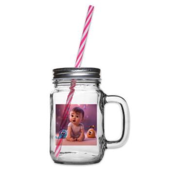 bébé mignon avec des créatures - Bocal à boisson - transparent - Droite