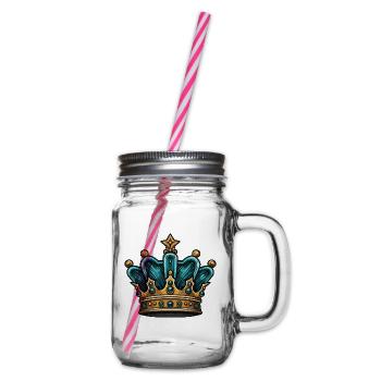 Krone Royal Crown - Glass jar with handle and screw cap - clear - Right