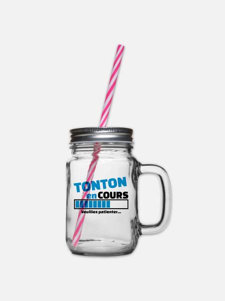 tonton en cours - Bocal à boisson - transparent