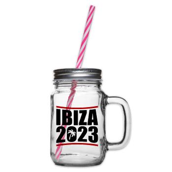 Ibiza 2023 - Henkelglas mit Schraubdeckel - Klar - Rechts