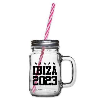 Ibiza 2023 - Henkelglas mit Schraubdeckel - Klar - Rechts