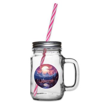 Paysage - Illustration - Bocal à boisson - transparent - Droite