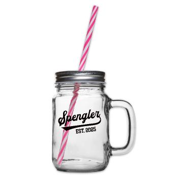 Spengler 2025 Beruf Spenglerei Lehre Lehrling - Henkelglas mit Schraubdeckel - Klar - Rechts