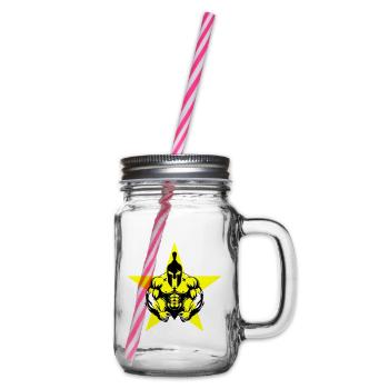 Spartan Bodybuilder Muscles - Bocal à boisson - transparent - Droite