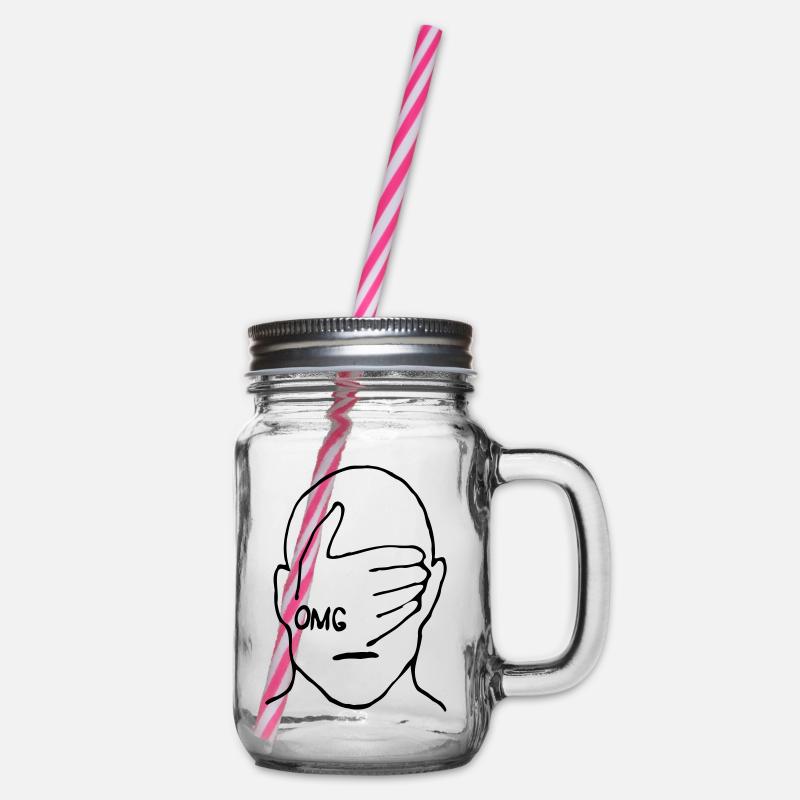 OMG - Henkelglas mit Schraubdeckel - Klar