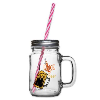 Ich mag Bier 5 - Henkelglas mit Schraubdeckel - Klar - Rechts