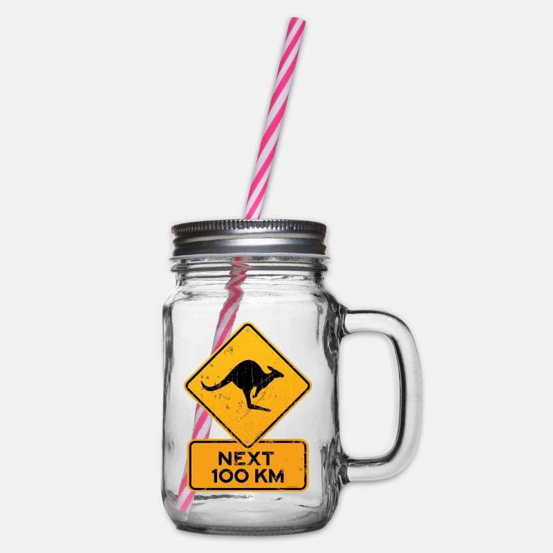 panneau de signalisation de l'australie kangoo - Bocal à boisson - transparent