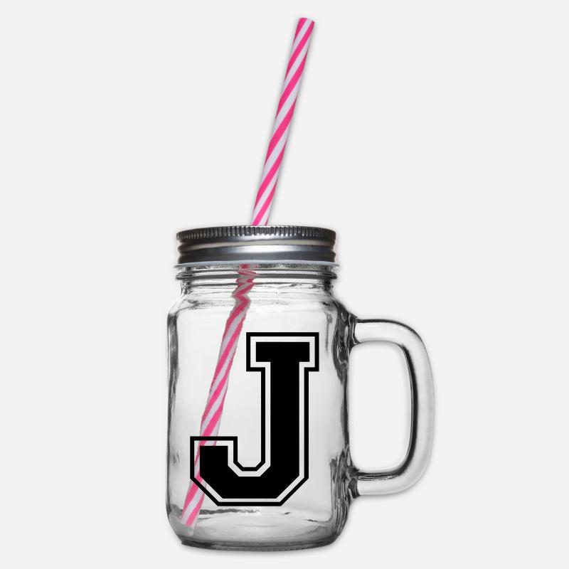 j - Henkelglas mit Schraubdeckel - Klar