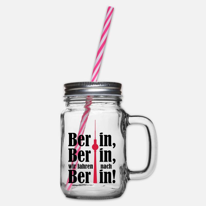 Berlin, nous allons à Berlin 2c - Bocal à boisson - transparent