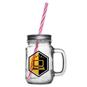 Computing / Informatik / Informatique - Glass jar with handle and screw cap - clear - Right