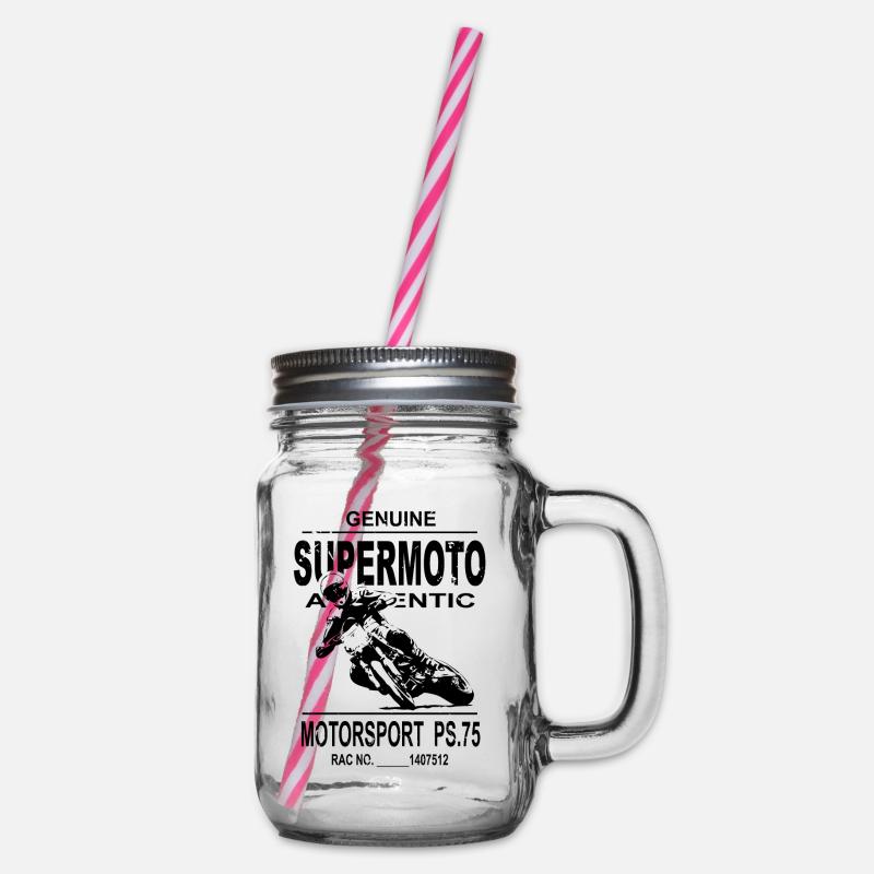 Supermoto - Supermotard - Bocal à boisson - transparent