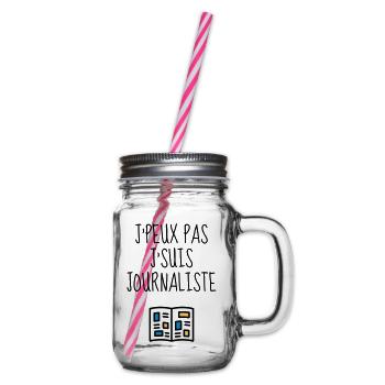 journaliste / journalisme / journal / reporter - Bocal à boisson - transparent - Droite