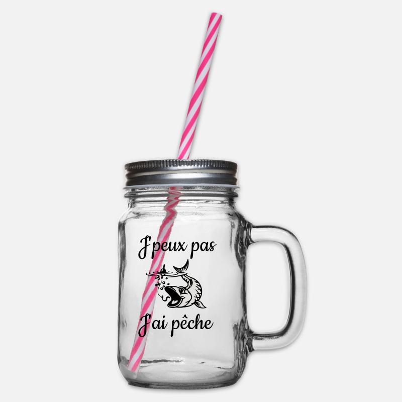 J'peux pas J'ai pêche - Bocal à boisson - transparent