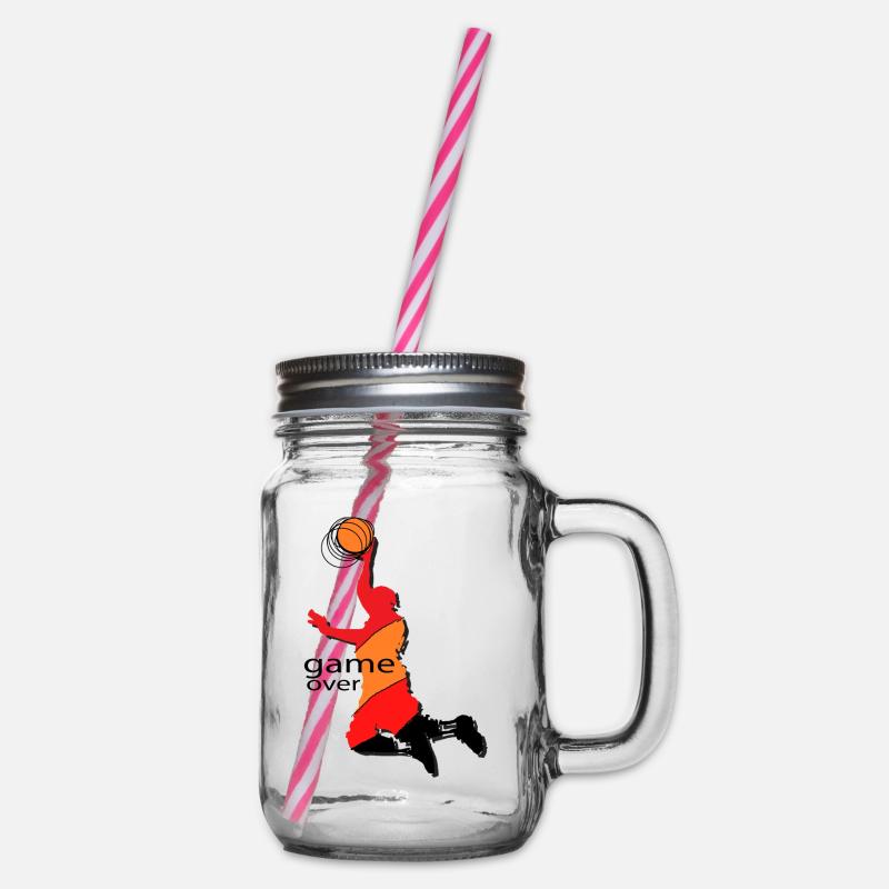 Basket - Henkelglas mit Schraubdeckel - Klar