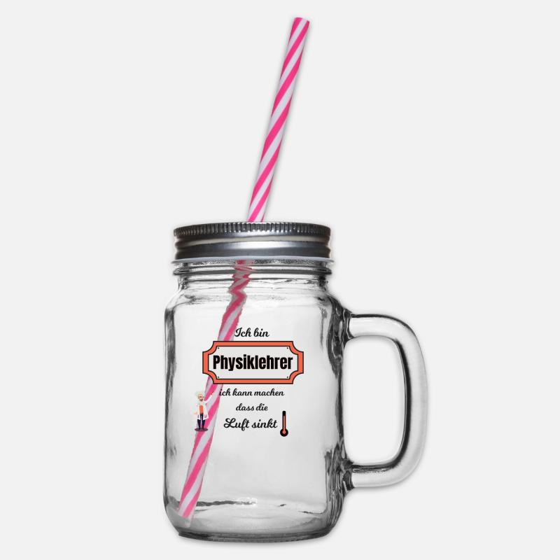 Physiklehrer - Henkelglas mit Schraubdeckel - Klar