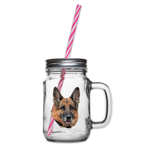 Schäferhund - Henkelglas mit Schraubdeckel