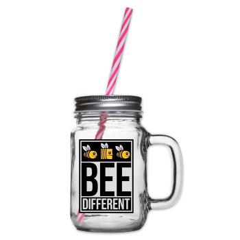 bee citation différente - Bocal à boisson - transparent - Droite