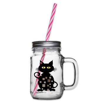 Chat - Bocal à boisson - transparent - Droite