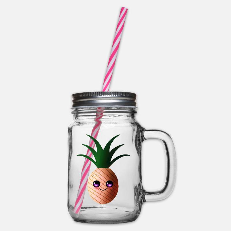Petit ananas mignon - Bocal à boisson - transparent