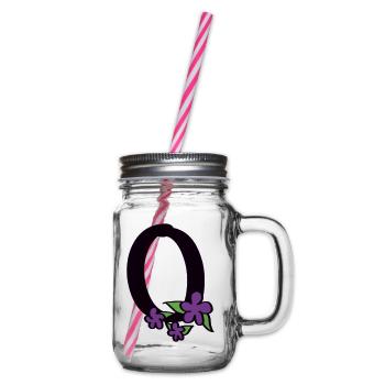 O wie Optimist - Henkelglas mit Schraubdeckel - Klar - Rechts