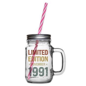 Édition limitée fête d’anniversaire Vintage 1991 - Bocal à boisson - transparent - Droite