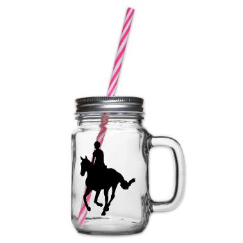 Cavalier à cheval - Bocal à boisson - transparent - Droite