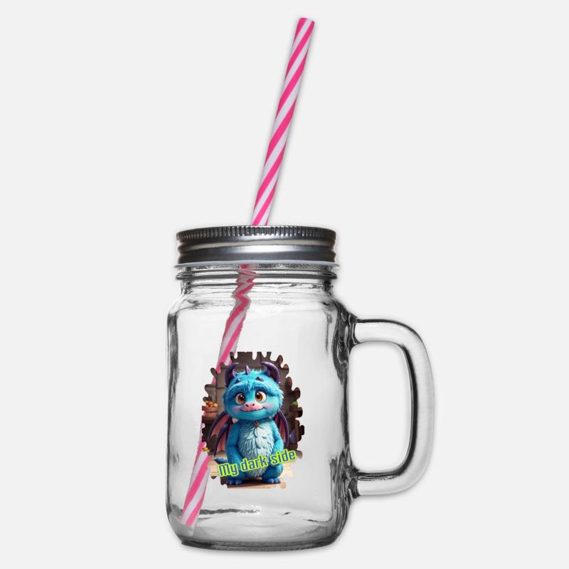 Monster 20 - Henkelglas mit Schraubdeckel - Klar