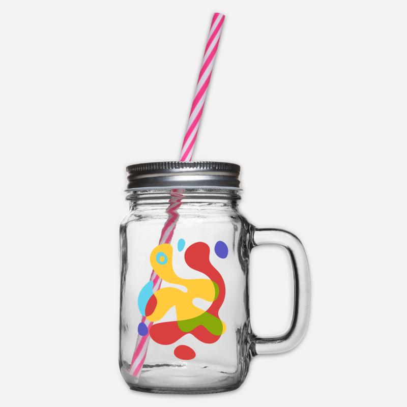 Oh Summer Heat - Abstrait vintage - Bocal à boisson - transparent