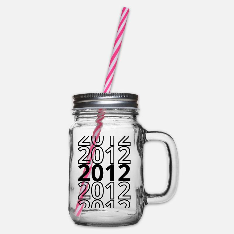 2012 2012 2012 - Henkelglas mit Schraubdeckel - Klar