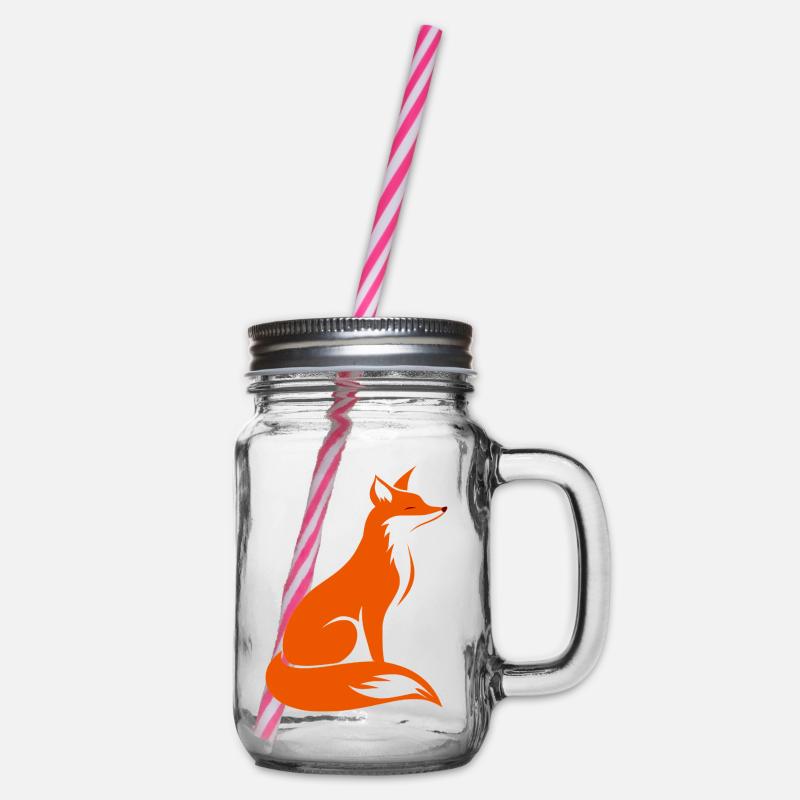 Fuchs - Henkelglas mit Schraubdeckel - Klar