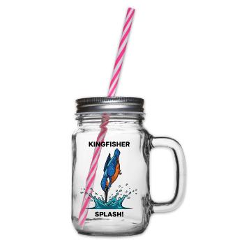 Kingfisher Splash Kingfisher River - Henkelglas mit Schraubdeckel - Klar - Rechts