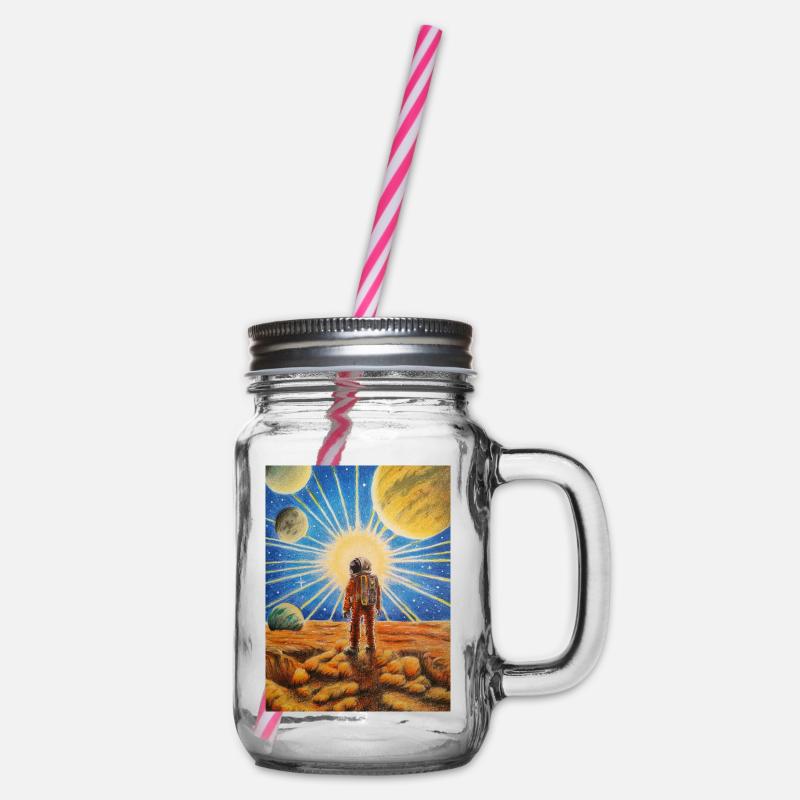 Astronaute sur Mars - Bocal à boisson - transparent