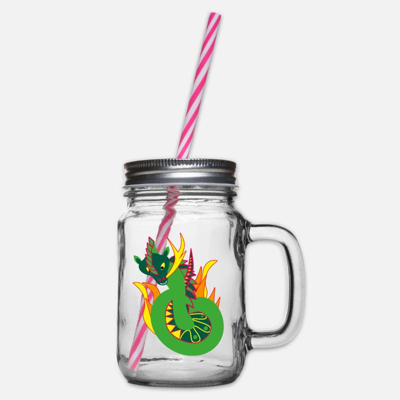Dragon de Feu, Abstraction - Bocal à boisson - transparent