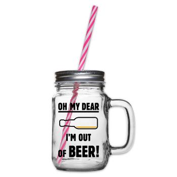 Oh My Dear – I’m Out Of Beer! (Ale Lager / POS 2C) - Glass jar with handle and screw cap - clear - Right