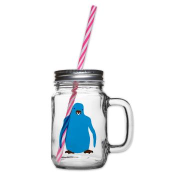 penguin - Glass jar with handle and screw cap - clear - Right