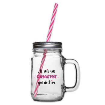 Je suis une formatrice qui déchire - Bocal à boisson - transparent - Droite