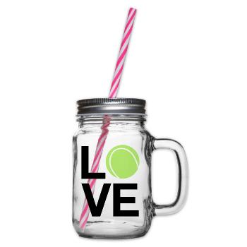 tennis_love - Bocal à boisson - transparent - Droite