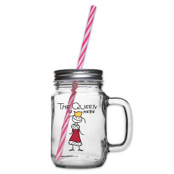 The Queen - Glass jar with handle and screw cap - clear - Right