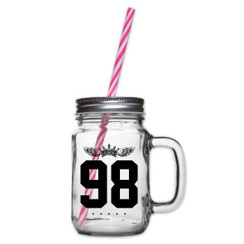 98 Couronne numérique - Bocal à boisson - transparent - Droite