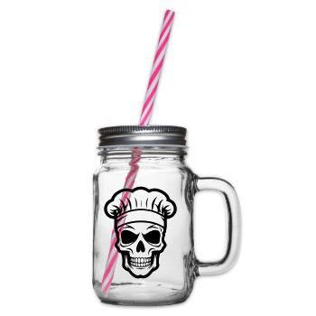 Koch Totenkopf - Henkelglas mit Schraubdeckel - Klar - Rechts