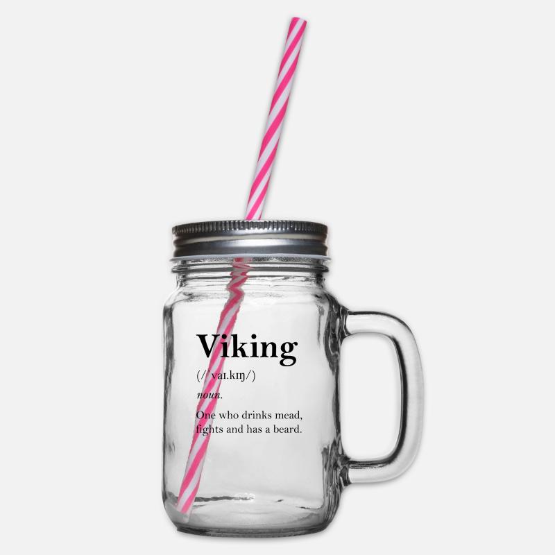 Wikinger Definition - Henkelglas mit Schraubdeckel - Klar