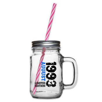 1993 August Limited Edition 30th Birthday Outfit - Glass jar with handle and screw cap - clear - Right