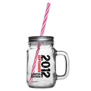 2012 September Limited Edition 11. Geburtstag Deko - Henkelglas mit Schraubdeckel - Klar - Rechts