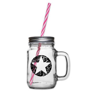 Vintage Star 2 - Glass jar with handle and screw cap - clear - Right