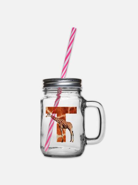 giraffe t - Henkelglas mit Schraubdeckel - Klar