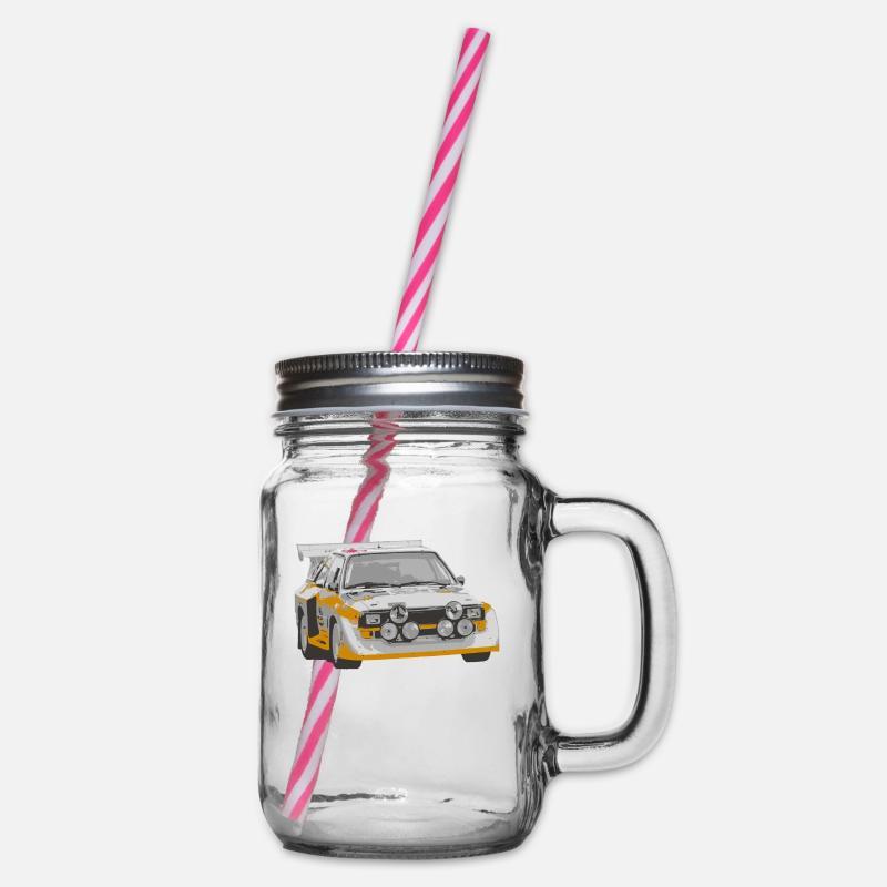 Rallye - Henkelglas mit Schraubdeckel - Klar