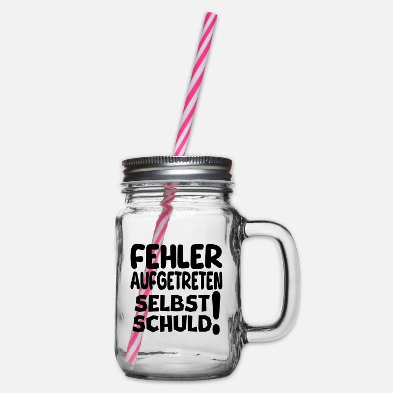 aufgetreten II - Henkelglas mit Schraubdeckel - Klar