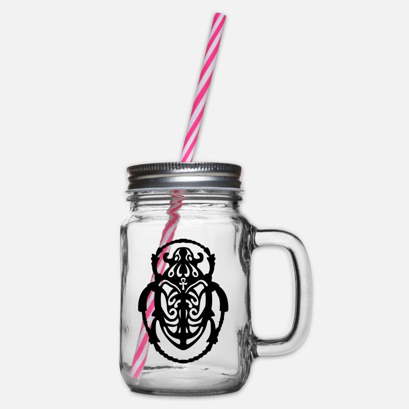 Mistkäfer - Henkelglas mit Schraubdeckel - Klar