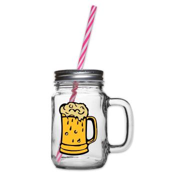Bier Bier verre2203 - Henkelglas mit Schraubdeckel - Klar - Rechts