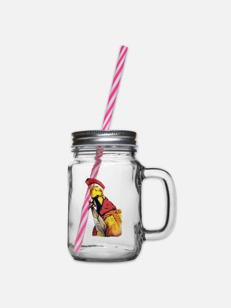 Zenturio römisch - Henkelglas mit Schraubdeckel - Klar